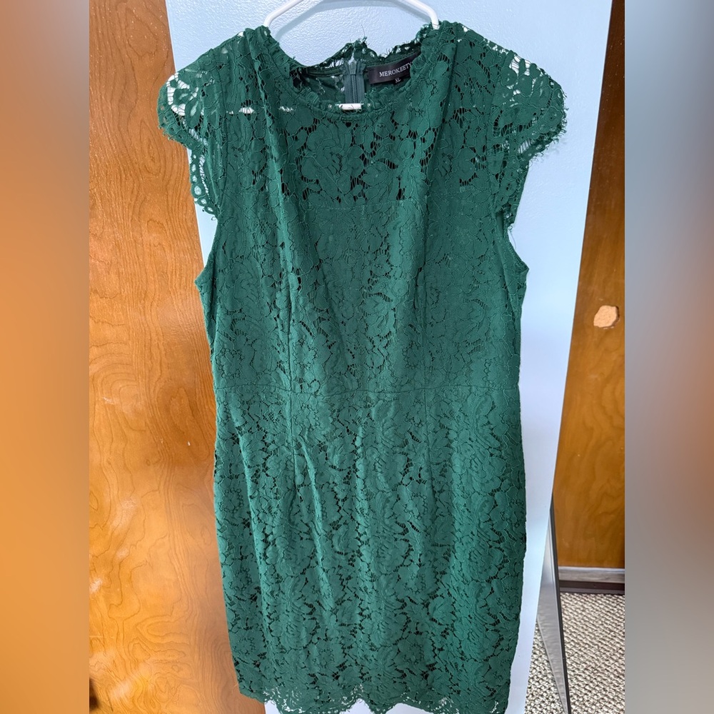Emerald Lace Dress